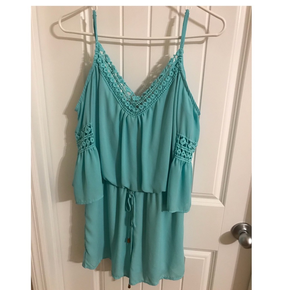 Cute turquoise romper